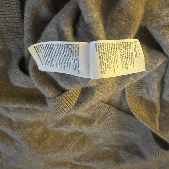 STOCKHOLM ATELIER & Other Stories Wool Alpaca Sweater sz L Beige Relaxed Soft - Picture 9 of 11